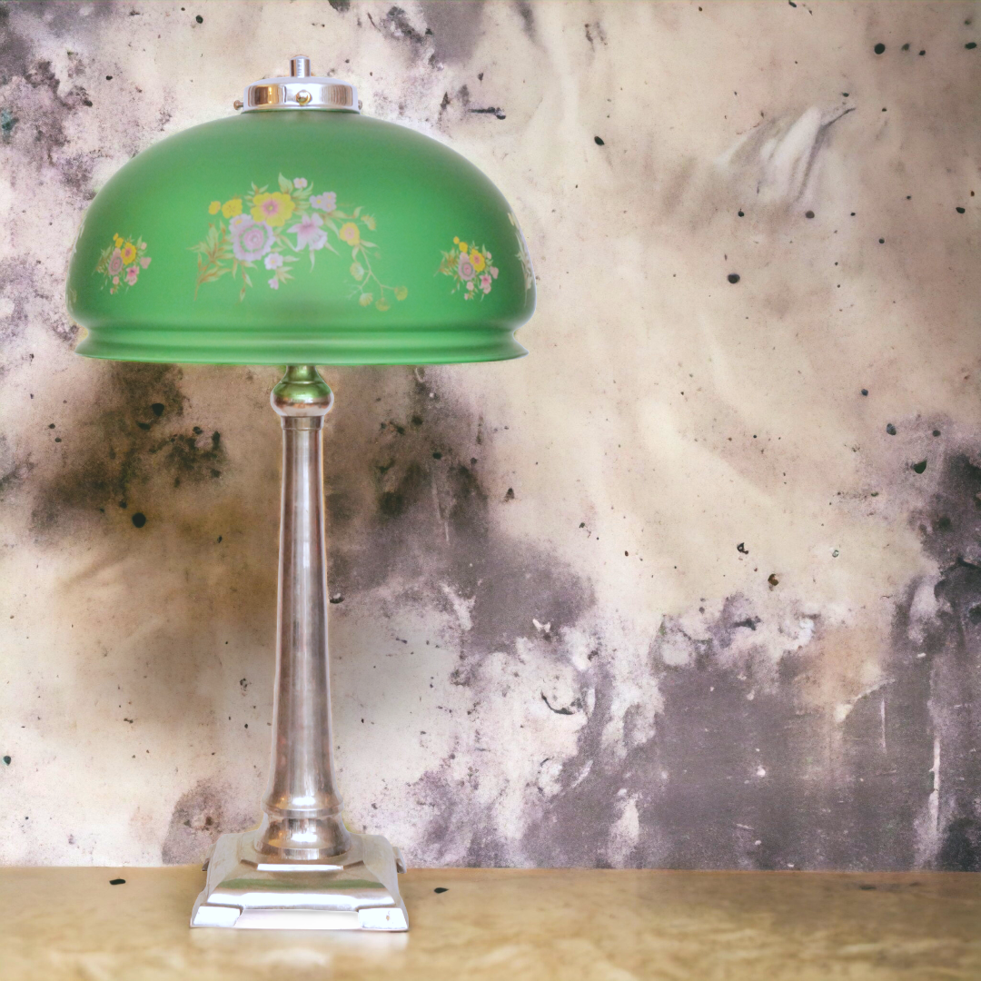 Beau Maison de Campagne Lampe Cuivre Nickel " Tentation " Pomme Pièce Unique Item image 11