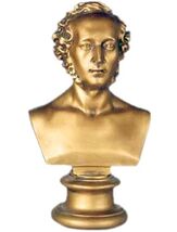 Felix Mendelssohn German composer Bust Sculpture Statue Replica Reproduc... - $157.41