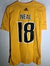 Adidas Nhl T-SHIRT Nashville Predators James Neal Gold Sz Small - £4.70 GBP