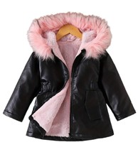 Leather Jacket for Girls: Winter Fashion, Thickened and Warm Coat (US, A... - $30.68