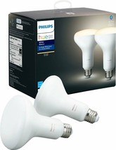 Philips Hue White BR30 Bluetooth Smart LED Bulb (2-Pack) - White - £30.66 GBP
