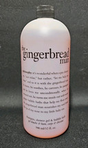 Philosophy The Gingerbread Man Shampoo Shower Gel Bubble Bath 32oz Sealed - $686.56 MXN