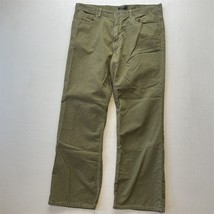 Vtg J.CREW 36x30 Khaki Corduroy Bootcut 5 Pocket Mens Cords Pants - $34.99