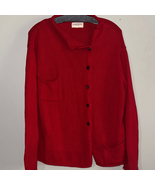 Monterey Bay Scarlet Button-Up Cardigan - $360.15 MXN