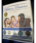 Bamboo Mattress Protector Elif Home Goods Waterproof Fitted 3D Cover Que... - £28.50 GBP