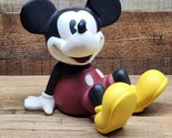 Vintage Walt Disney Mickey Mouse Ceramic Piggy Coin Bank - Licensed Enes... - $28.68
