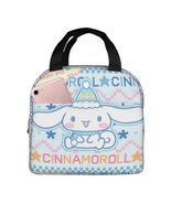 Tamkuaph Insulated Lunch Bag Blue Polyester 8x5.11in Reusable Picnic Travel - $23.59 CAD