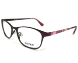 Kilter Eyeglasses Frames K5007 604 MERLOT Red Pink Green Floral 49-16-135 - £40.51 GBP