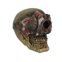 Resin Steampunk Masquerade Skull Statue Gothic Home Decor Figurine Sculpture Art - £22.21 GBP