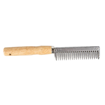 Gatsby 7&quot; Aluminium Mane &amp; Tail Comb with Wood Handle - £10.52 GBP+