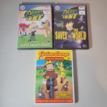 Dvd Lot Johnny Test Saves the World and Super Smarty Pants New Curious George - £12.80 GBP