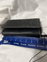 Nwt Boc Born Black Embossed Leather Snap Checkbook Wallet Card Holder - £19.65 GBP