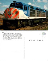 Train Railroad North West Suburban Mass Transit #43 F40C Passenger Postcard - £6.34 GBP