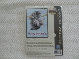 Sealed DIMENSIONS HANG IN THERE Counted Cross Stitch KIT #16734 - 5&quot; x 7&quot; - $6.00