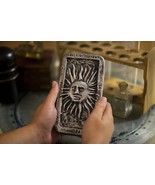 Sun Tarot Card, cast metal Etteilla, book of Thoth, aluminum tablet - $39.95