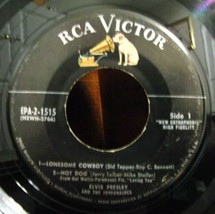Elvis Presley-Lonesome Cowboy/Hot Dog/Mean Woman Blues/Got A Lot-45rpm-1957-VG+ - £11.74 GBP
