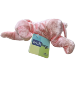 Russ Wishling Peanut Pink Elephant 9&quot; Bean Bag Plush 1997 Vintage - $6.00