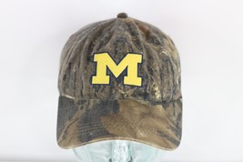 Vintage Distressed University of Michigan Block M Football Camouflage Dad Hat - £30.97 GBP