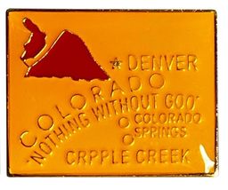 Colorado Enamel State Map Hat Cap Lapel Pin (ACE - 606) (3) - £9.30 GBP+