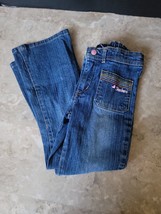 Sketchers Girls Light Wash Blue Jeans Size 6, Pre-owned, See Description - £11.85 GBP