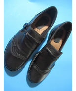 Earth Origins Marietta Slip On Loafers Black Leather Size 9M - £20.82 GBP