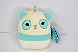 Squishmallow Inez The Pandacorn 5&quot; Plush Stuffed Toy NWT Aqua &amp; White - $15.83