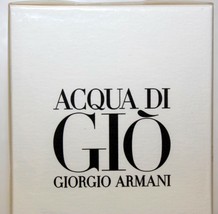 Giorgio Armani Acqua Di Gio Eau De Toilette Spray(3.4 Fl. Oz) New In Sealed Box - £51.13 GBP