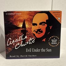 Agatha Christie Evil Under the Sun Read by David Suchet Audio 6 CD Set - $44.50