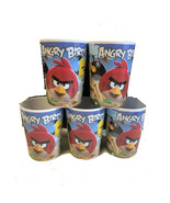 ANGRY BIRD PLASTIC DRINKING CUPS - 5 pcs per order - $165.04 MXN