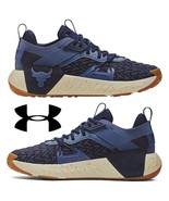 Under Armour Project Rock 6 Men&#39;s Training Shoes, Hushed Blue/White Clay... - $112.00