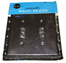 Vintage Sears Wall Plate Metal Double Switchplate - £9.55 GBP