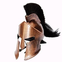 Greek Corinthian Helmet with Plum Reenactment Athenian Spartan Costume Armor - £127.79 GBP