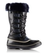 Sorel Joan Of Arctic Obsidian Winter Boot in Black Navy Waterproof Leath... - $138.92 CAD