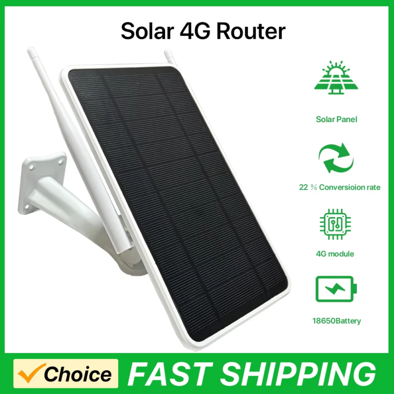 4G Solar Built-In Battery Router 2.4Ghz Wifi Repeater 4G Router Solar IP... - $125.99