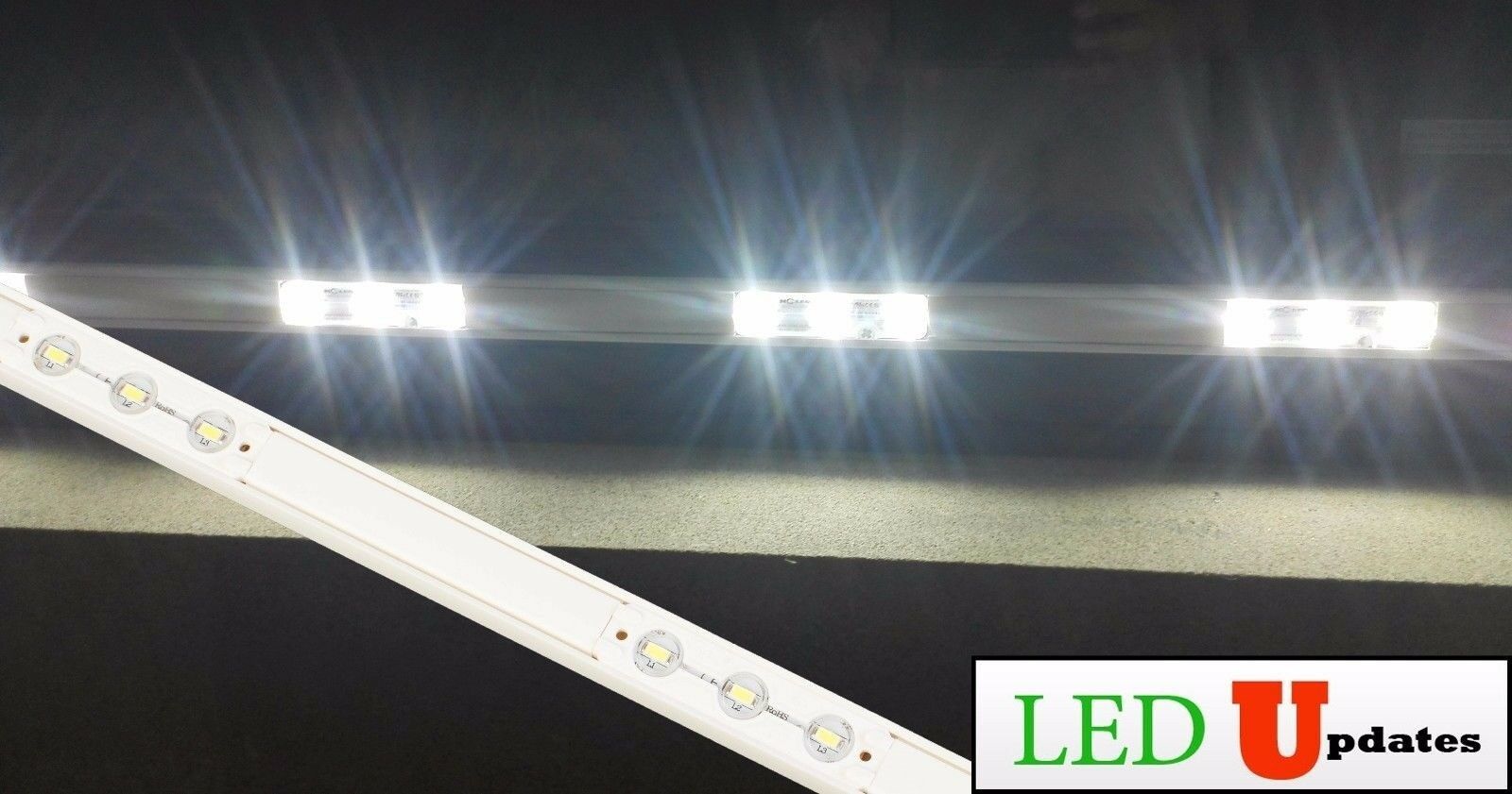 LEDUPDATES Brightest STOREFRONT Window LED LIGHT 5730 + TRACK & UL Listed Power