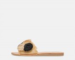 Dolce Vita Women&#39;s Danela Sandals Black Natural Raffia - $66.00