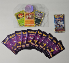 Lot of 10  sealed trick or trade packs &amp; 1 Astral Radiance pack + 3 holos +token - £13.18 GBP