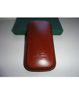 Pheasant Tan Leather Wide  Eyeglass  Case 6.5&quot; L x 3.5&quot; W x .75&quot;  D - $45.00