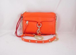 Rebecca Minkoff Mini Mac Clutch in Orangina  with Light Gold Hardware NWT - £141.54 GBP