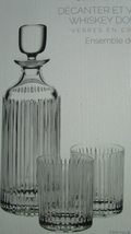 BOHEMIAN DECANTER 2 OLD FASHIONED GLASSES SET OF 3 PCS - $123.47