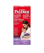 Infants&#39; Tylenol Liquid Pain Relief &amp; Fever Medicine, Acetaminophen Grap... - €7,63 EUR