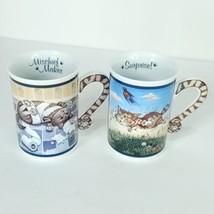 Danbury Mint Comical Cat Surprise &amp; Mischief Maker Coffee Cup Mug Gary P... - $32.66