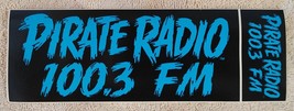 Vtg 1980s KQLZ 100.3 FM Pirate Radio Bumper Sticker Set Los Angeles Rock... - £10.96 GBP