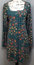 Mudd Shift Dress Womens 2XL Multicolor Floral Polyester Long Sleeve Square Neck - £21.78 GBP