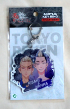 New Japan Tokyo Revengers Kisaki &amp; Hanma Acrylic Key Chain Ring 81x 75x 3mm - £5.91 GBP