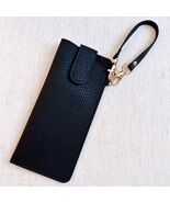 Simply Button Up Glass Case Bag Charm Black - $17.82