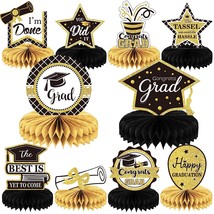 10Pcs Class Of 2023 Graduation Party Decorations 2023 Congrats Grad Honeycomb Ce - $31.99