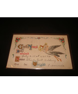  Vintage Antique 1915 Stork Bird Baby New Born congratulations postcard  - $245.29 MXN