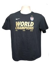 Nike USA Soccer World Champions 1991 1999 2015 Boys Black XL TShirt - $19.80