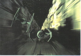 Star Wars Vader&#39;s Tie Fighter w/ Wingman 4 x 6 Postcard, NEW UNUSED - £2.40 GBP